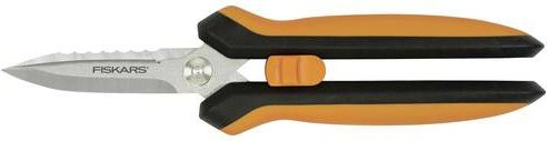 Fiskars Solid SP320 Mehrzweck-Gartenschere in Schwarz und Orange mit Nylon-Schutzhülle - Bild 1