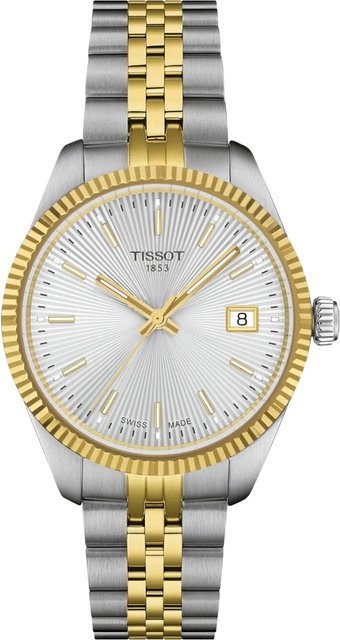 Tissot Damenuhr, Quarz, Edelstahl, Silber, 34 mm, 10 ATM - Bild 1