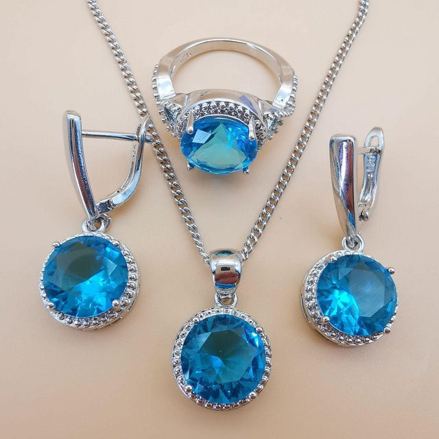YIRAN Schmuck-Set, Schlüsselbeinkette, Kupfer, Silber, Diamant, Zirkonia, Unisex - Bild 1