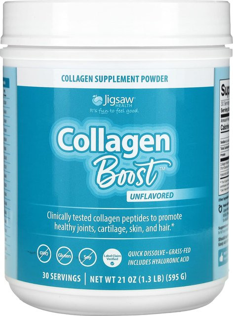 Jigsaw Health Collagen Boost, geschmacksneutral, 595 g - Bild 1