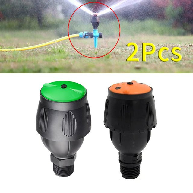Vibratite Garten-Rotationssprinkler Set, 2 Stück, Grün, 1/2 Zoll Außengewinde, oszillierende Wassersprühdüsen zur Gartenbewässerung - Bild 1