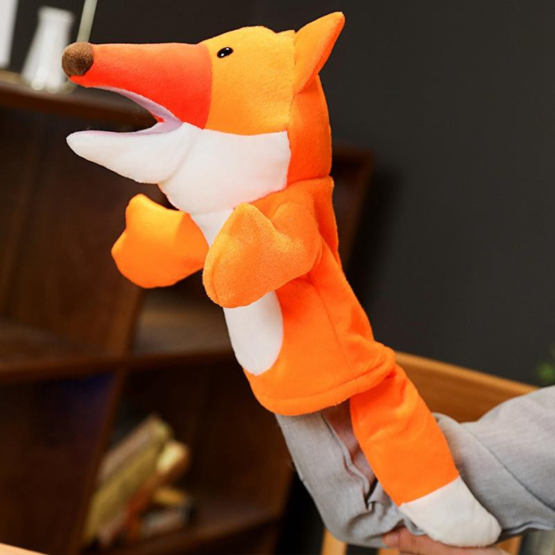 Krähe Füchse Plüsch Handpuppen Weich gefüllt 25cm - Bild 2