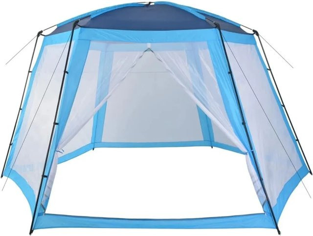 Furnicato Pool Pavillon Partyzelt Blau B/T/H: 500 x 433 x 250 cm - Bild 1