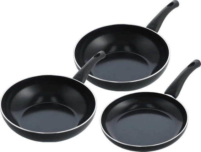 BK Brilliant Bratpfannenset mit Wok bestehend aus Pfannen mit 24 cm und 28 cm Durchmesser - Bild 1
