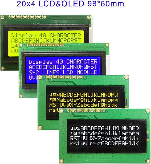 Yuxian LCD-Modul 20x4 2004 OLED-Display in Blau, 3,3V oder 5V, LC2041 - Bild 1
