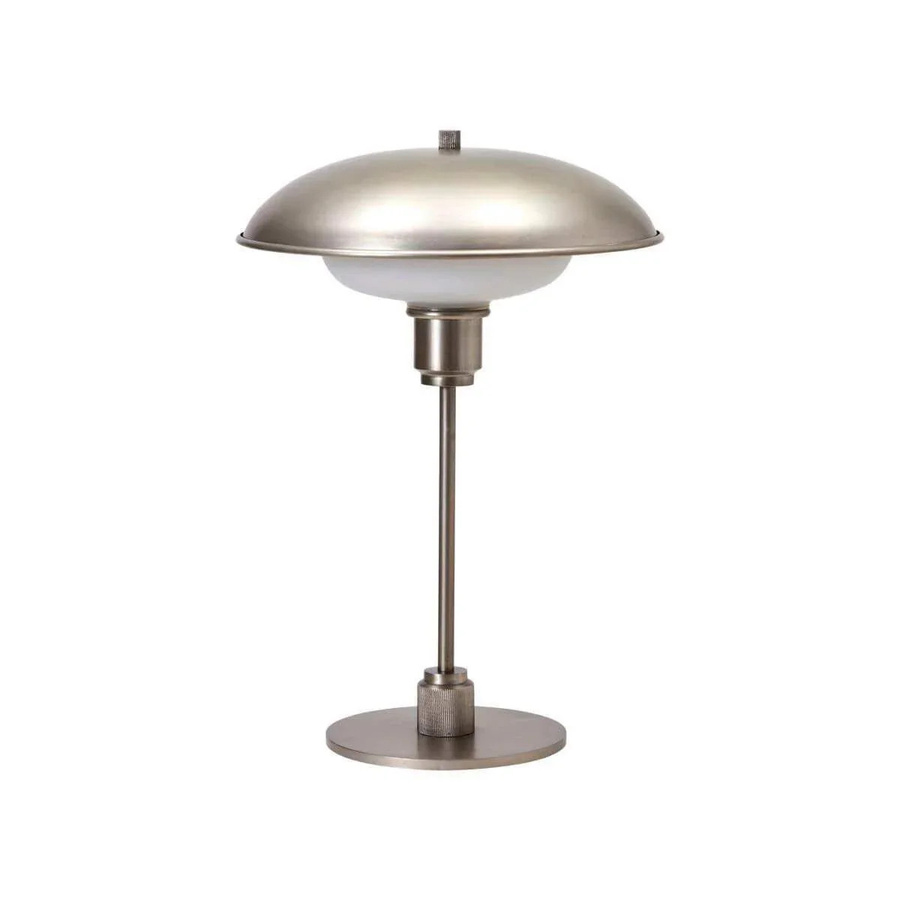 House Doctor Tischlampe Boston Gunmetal in Grau aus Eisen im industriellen Stil, Höhe: 42 cm - Bild 1