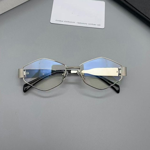 Vintage Sonnenbrille, Quadratisch, Vollrand, Metall, Multicolor, Unisex - Bild 1