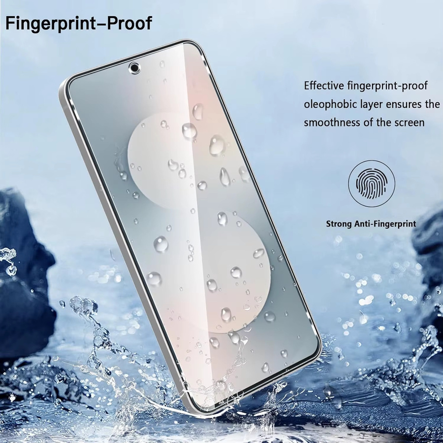 Samsung Galaxy S25 FE Displayschutzfolie aus gehärtetem Glas, 6,7 Zoll, transparent - Bild 3