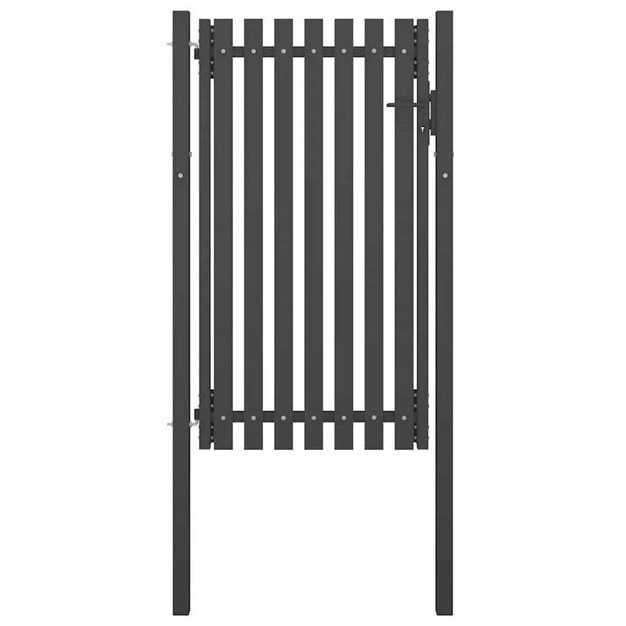 vidaXL Gartentor aus Stahl in Anthrazit, B: 100 cm, H: 225 cm - Bild 2