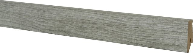 Sockelleiste Neo 2.0 Classen Elm Silvergrey mit Kabelkanal, B/H/T: 240 cm x 5,8 cm x 1,9 cm - Bild 1