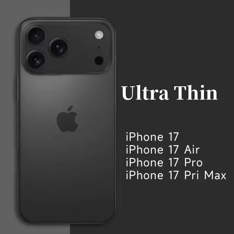 Matte und durchscheinende Handyhülle für Apple iPhone 17 16 15 14 13 Pro Max mit Objektivschutz in Weiß - Bild 2