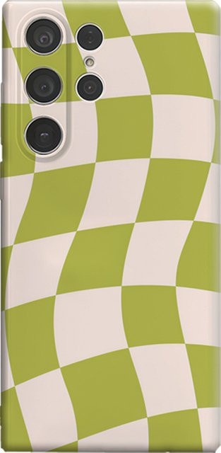 Olive Wave Handyhülle für Samsung Galaxy S25 Ultra, S24, S23 Ultra und S23 Plus in Grün, stoßfeste doppellagige Rückseite - Bild 1