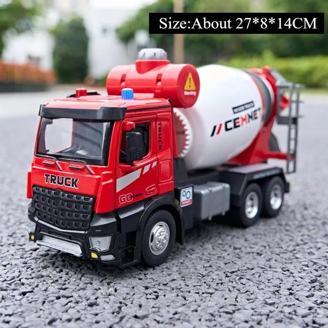 Betonmischer LKW Legierung Container Auto Diecast Modell, 1:24, mit Ton und Licht, ab 14 Jahren - Bild 1