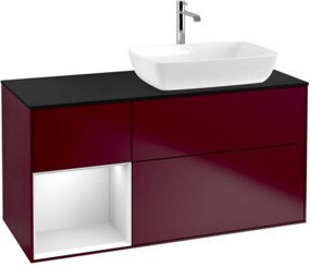 V&B Waschtischunterschrank Finion in Weiß lackiert, Breite: 120 cm, Tiefe: 50,1 cm, Höhe: 50,1 cm - Bild 1