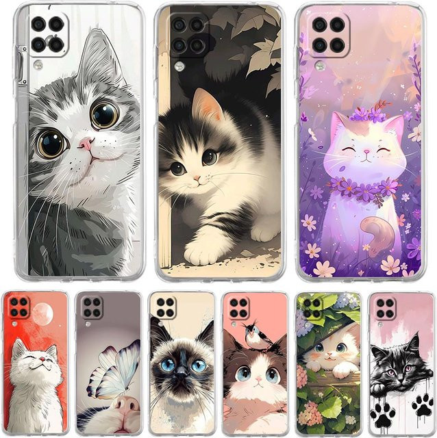 Handyhülle für Samsung Galaxy A-Serie mit süßem Katzenmotiv Daily Life of Cute Cats Cover - Bild 1