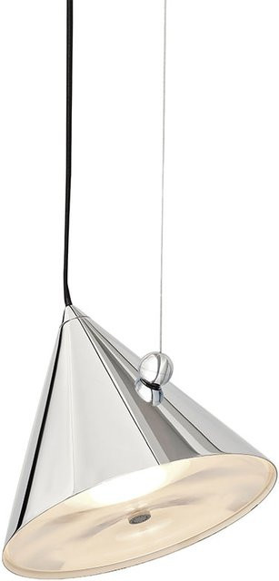 Tom Dixon Pose Small LED-Pendelleuchte in Silber aus Metall mit warmweißem Licht - Bild 1