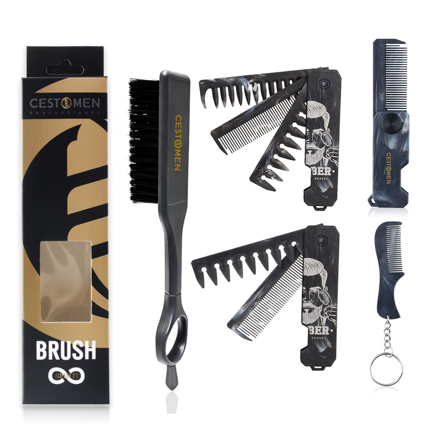 CestoMen Haarpflege-Set, 4-teilig, Herren, Marmor-Muster - Bild 6