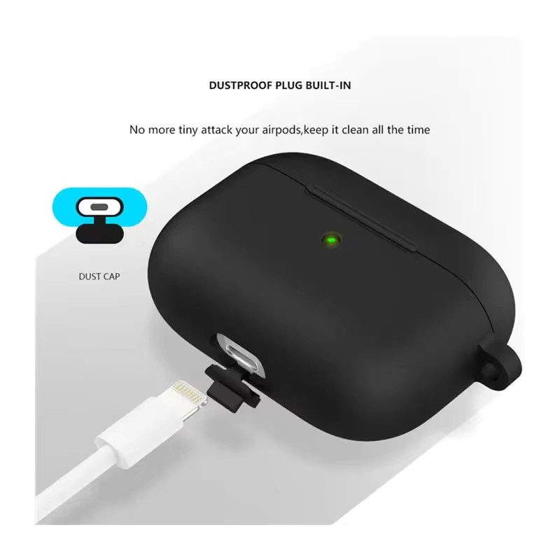 Silikon Schutzhülle in Lila für Apple AirPods 4, AirPods 3, AirPods Pro 2 und AirPods 2 - Bild 5