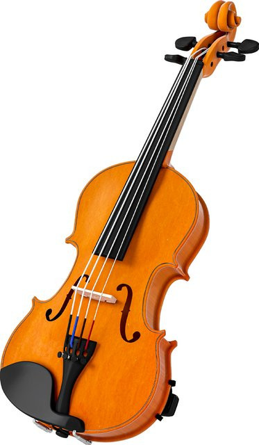HOMCOM Violine 4/4, Holz-Set, braun - Bild 1
