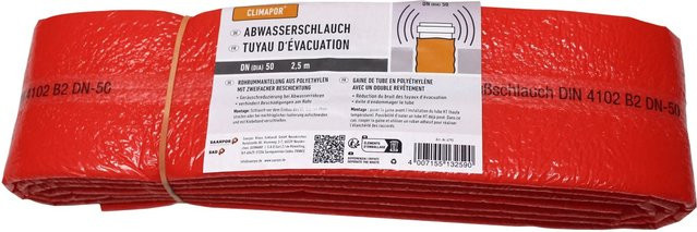 Climapor Abwasserschlauch aus PE-Schaum DN50, Länge: 2,5 m - Bild 1