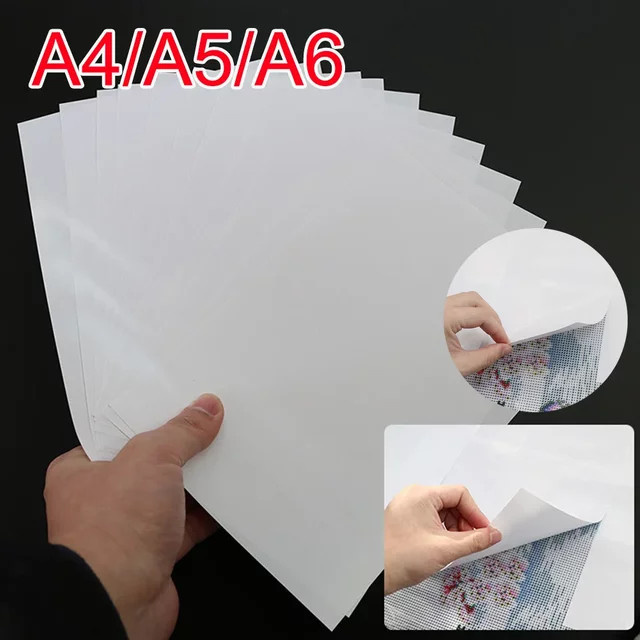 APWIKOGER Antihaft-Release-Papier für 5D DIY Diamantmalerei als Ersatzzubehör in den Größen A4, A5 und A6 - Bild 1