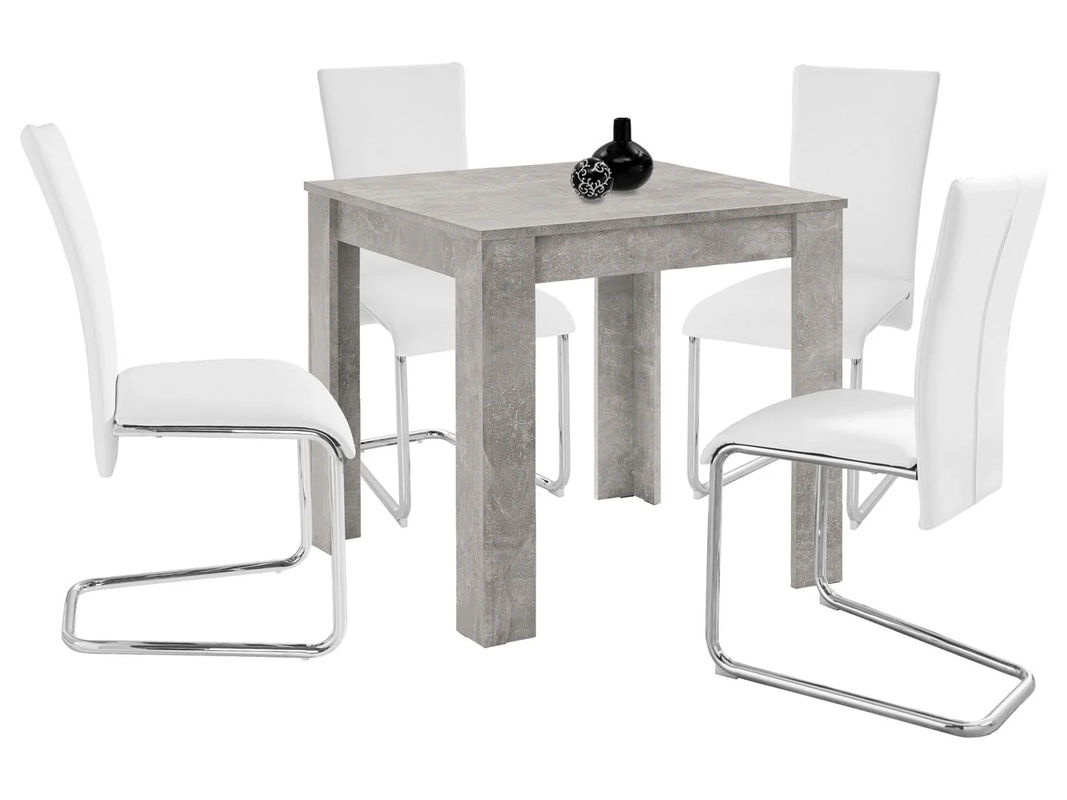 byLIVING Esstisch NEPAL in Grau mit Beton-Optik, B/T/H: 80 x 80 x 75 cm - Bild 2