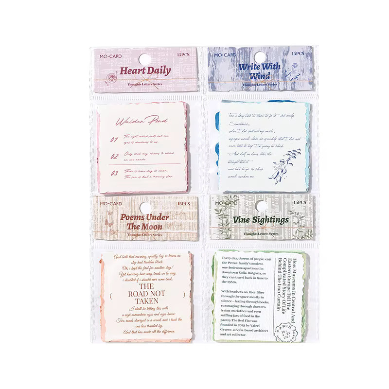 15 Blatt Bastelpapier in Multicolour mit unregelmäßigem Rand und Vintage-Textur für Scrapbook und DIY-Projekte - Bild 3