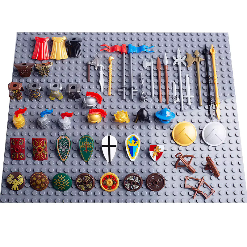 BRICKPANDA Ritter, Mittelalterliche Militärwaffen Bausteine Zubehör, Kunststoff, Bunt / Mehrfarbig - Bild 2