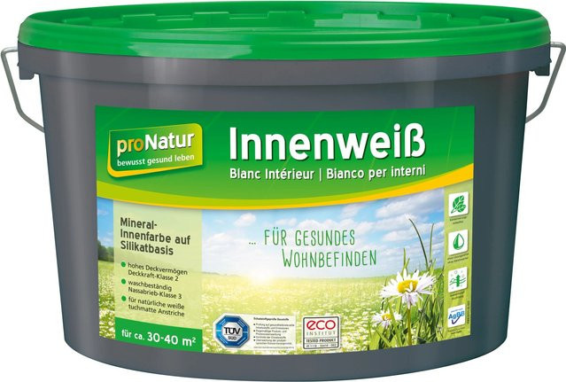 Pronatur Silikatfarbe Innenweiß mit Kalk - Bild 1