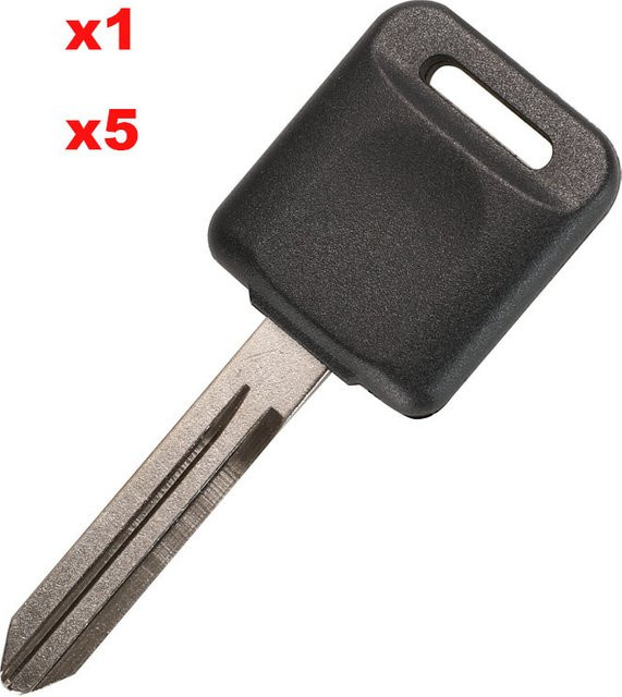 Jingyuqin Ersatz Transponder Chip Halter und Schlüssel Blank für Nissan in Schwarz - Bild 1
