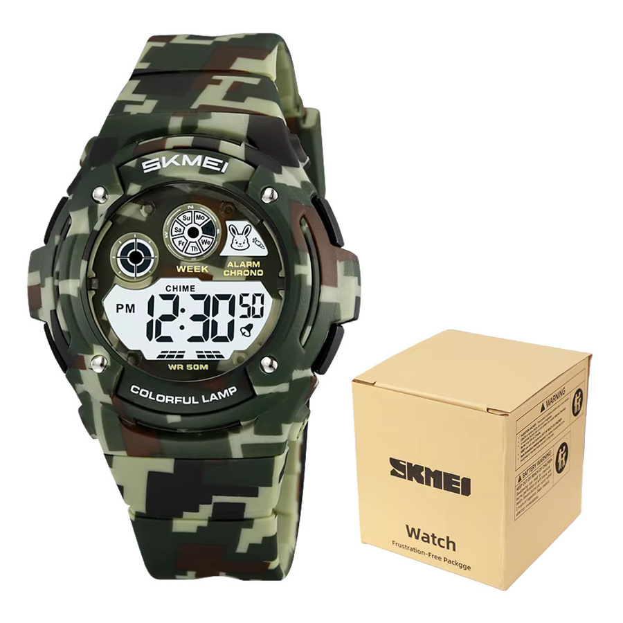 SKMEI Digitaluhr, Kunststoff, Kinder, 5 ATM, Alarm, Chronograph - Bild 7