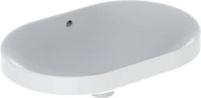 Geberit Einbauwaschtisch VariForm aus Keramik in Weiß, oval, B/T: 60 x 40 cm - Bild 1