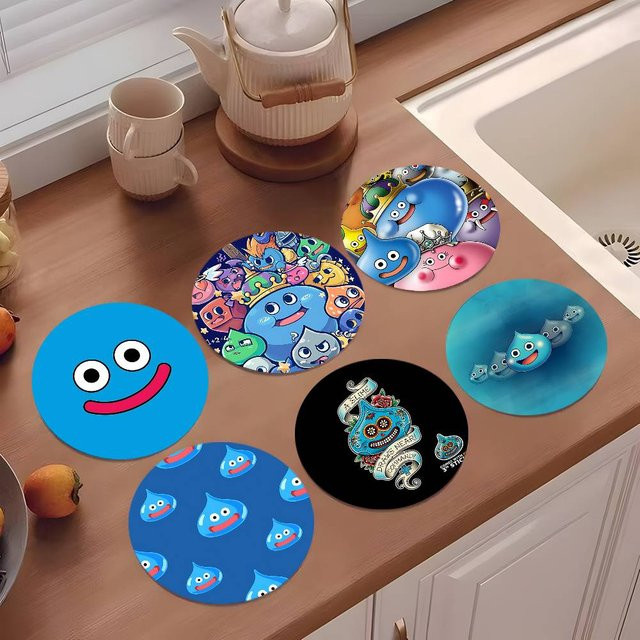 Dragon Quest Rocket Slime Holz-Untersetzer rund Durchmesser: 10 cm - Bild 1