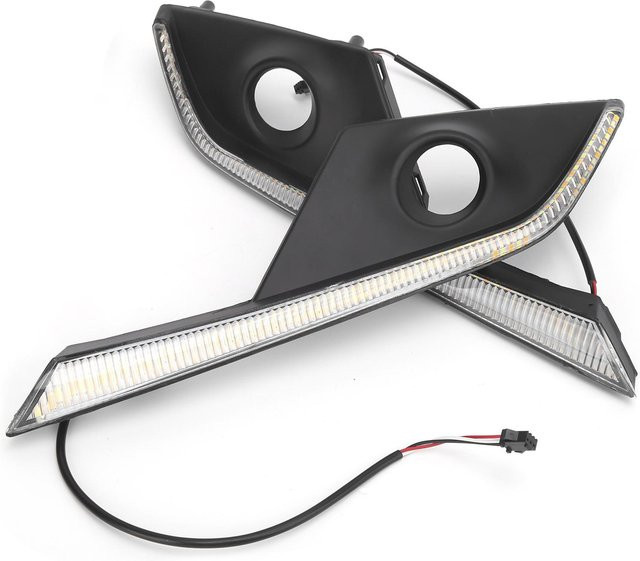Koogeelife 2 Stück LED-Tagfahrlicht Multifunktionaler Ersatz für Mazda CX-3 2016-2019 DC 12V in Weiß, Gelb und Schwarz - Bild 1