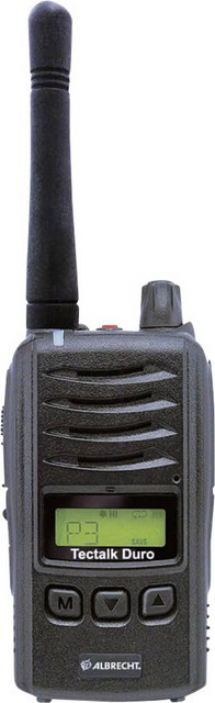 Albrecht Tectalk Duro PMR-Handfunkgerät in Schwarz mit 16 Kanälen und IP55 Schutzklasse - Bild 1