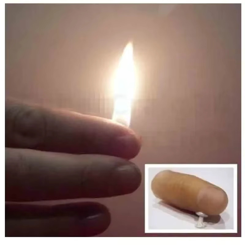 Murphy's Magic Candle-Lite Flaming Thumb Tip, Zaubertrick, Silikon, Rosa / Pink - Bild 1