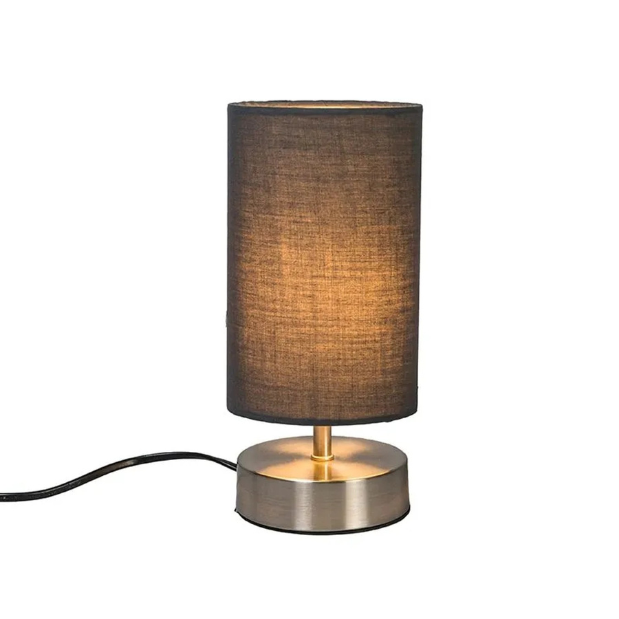 QAZQA Moderne Tischlampe Milo 2 in Grau mit Metall und Beton, dimmbar, E14 - Bild 2