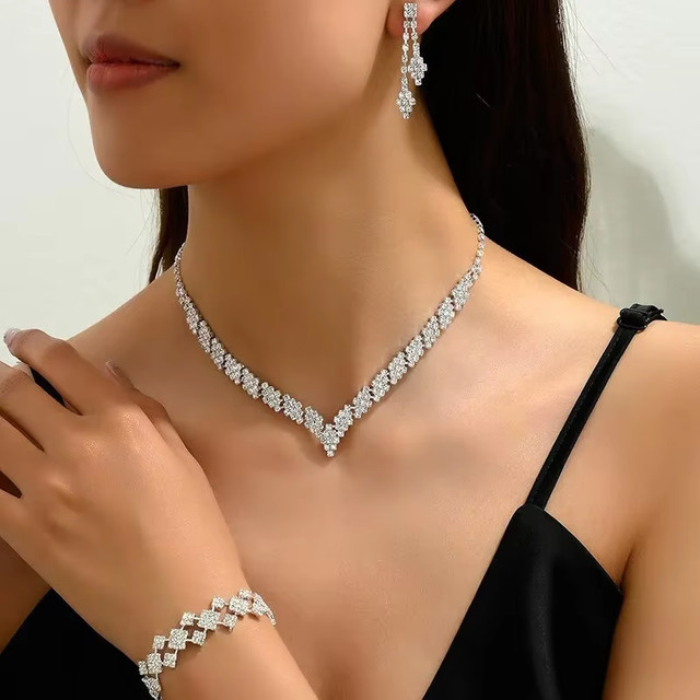 Schmuckset Damen, Silber, ohne Stein - Bild 1