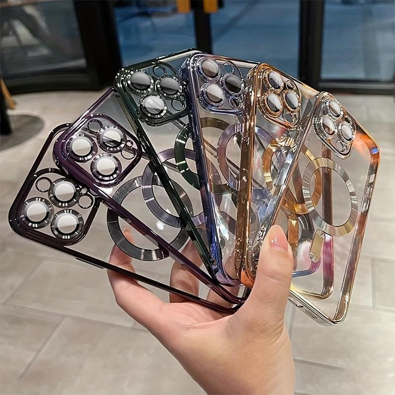 Yiran Silikonhülle für iPhone 15 Pro Max, transparentes Gehäuse mit Magnet für MagSafe-Laden und stoßfestem Schutz - Bild 4