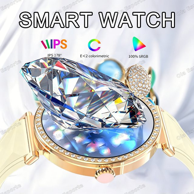Ola Esporte Smartwatch, Diamant, Pink, Damen - Bild 1