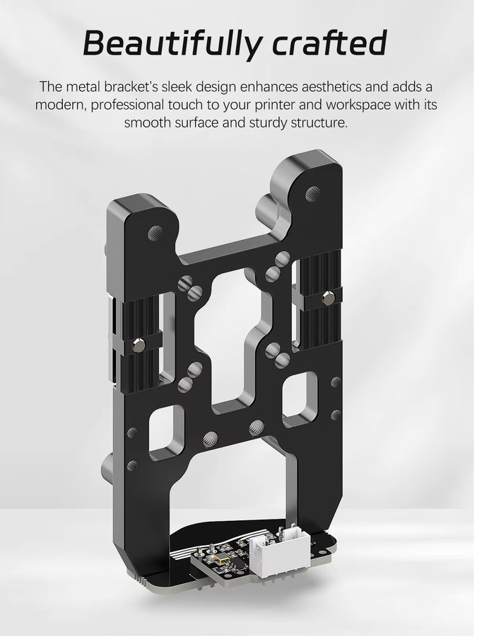 Siboor Kartographer IDM Scanner Nivellierungssensor mit CNC-Metallhalterung für VORON 2.4 und Trident 3D-Drucker aus 6061 Aluminium, Schwarz - Bild 3