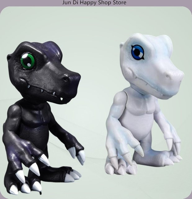 Bandai Digimon Agumon, Anime-Figur, Schwarz/Weiß, 10cm - Bild 1