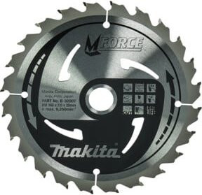 Makita M-FORCE Kreissägeblatt Silber, Durchmesser: 165 mm, Bohrung: 20 mm, Zähneanzahl: 24 - Bild 2