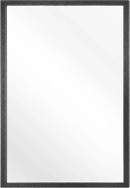 Beliani Wandspiegel MORLAIX in Schwarz, rechteckig, Glas und Kunststoff, B: 60 cm, H: 90 cm - Bild 1
