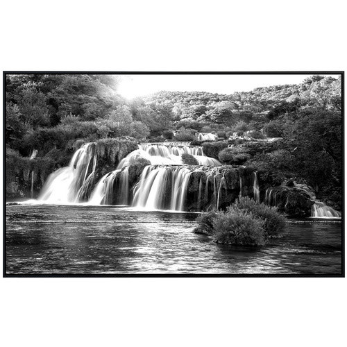 papermoon EcoHeat Infrarotheizung Wasserfall Design in Schwarz und Weiss mit Matt-Effekt und App-Steuerung - Bild 2
