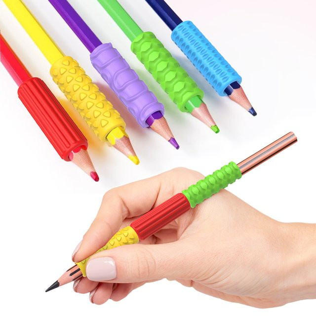 Kreativer Silikon Bleistift Grip zur Entspannung und Angstlinderung in Multicolour - Bild 1