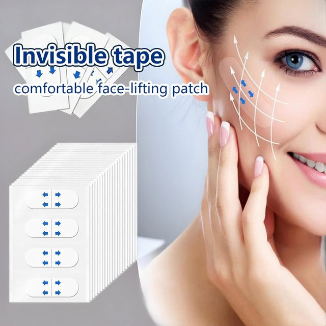 eelhoe Gesichtslifting-Tapes, transparent, 40-120 Stück - Bild 1