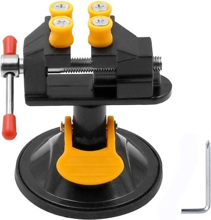 SI FANG Mini-Schmuckschraubstock mit drehbarer Funktion und verstellbarer Klemmung für Gravur und Bastelarbeiten