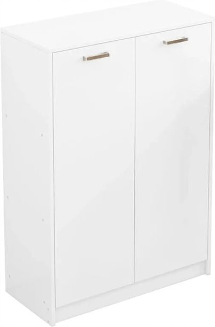 Rebiko Büroschrank Loft in Weiß mit 2 Türen und Regalen, Höhe: 108 cm, Breite: 77 cm, Tiefe: 35 cm - Bild 1