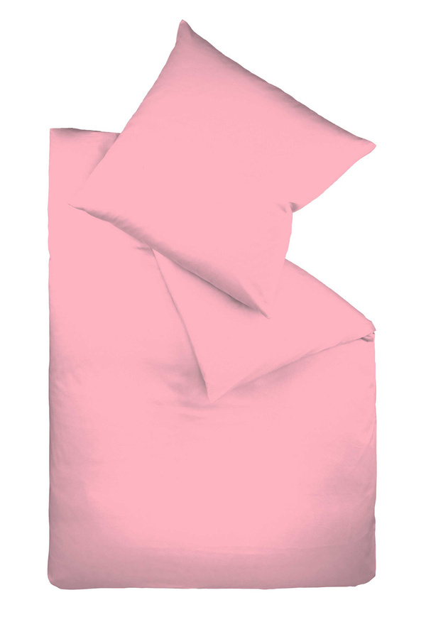 Fleuresse Bettwäsche aus Mako-Satin in Pink mit Reißverschluss, B/H: 135 x 200 cm - Bild 1